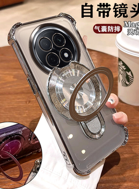 适用OPPOA6Plus手机壳PKQ110镜头膜全包5G防摔四角气囊a6plus创意磁吸支架0pp0简约软壳男女ins轻奢银opo高级