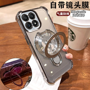 适用华为荣耀X30i手机壳高颜值软壳轻奢男女TFY一AN00简约保护套honor镜头膜全包四角防摔气囊5G创意磁吸支架