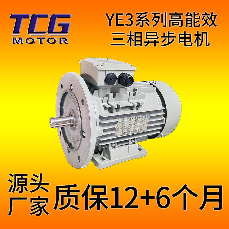 台创YE3系列2级2.2kw三相异步电动机IE3能效马达低噪声全铜线圈