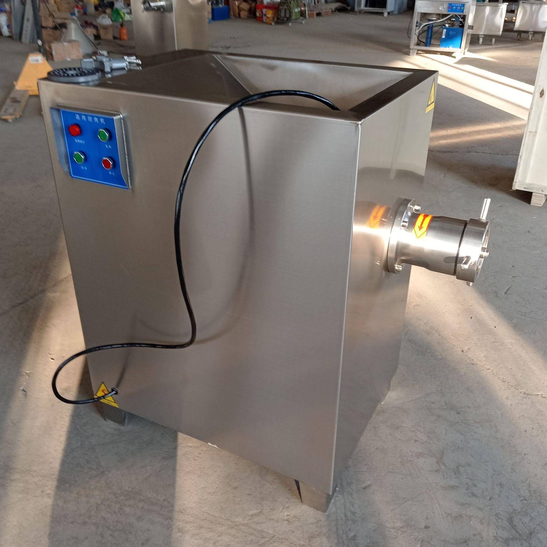 商用冻肉绞肉机香肠火锅丸子绞碎机全自动大产量160型绞肉机