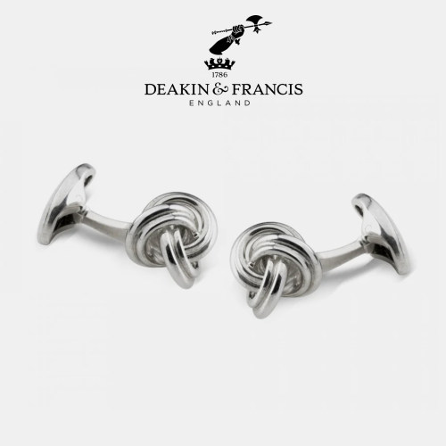 Deakin&Francis纯银绳结袖扣