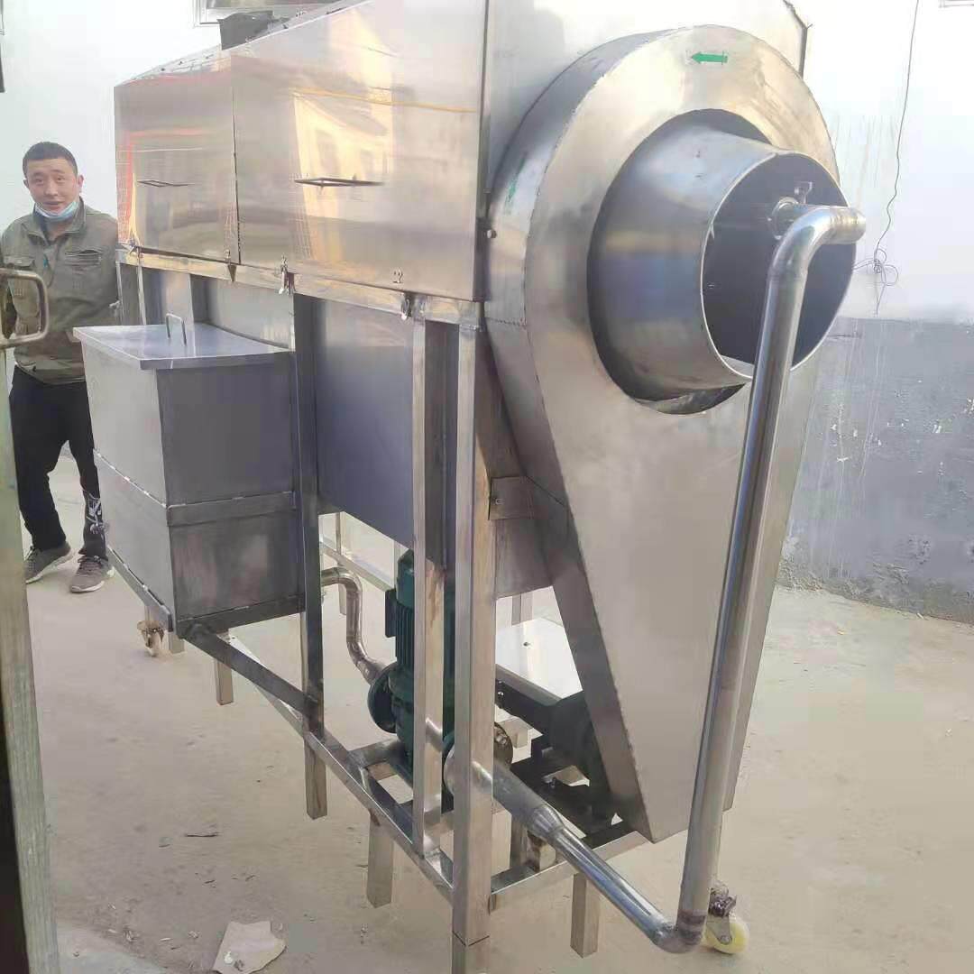 型休闲食品软包装袋去污去油清切洗机UJG 滚筒式水果片压高清大洗