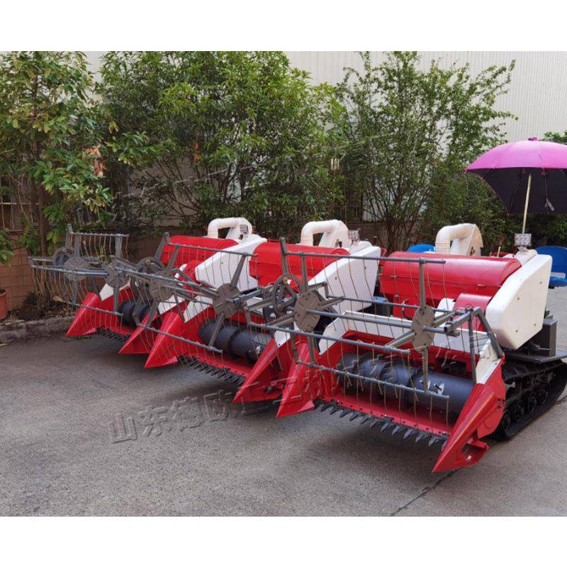 小型水稻收机 柴油割履JCI带式稻谷收获式机 型座驾联合收割小机