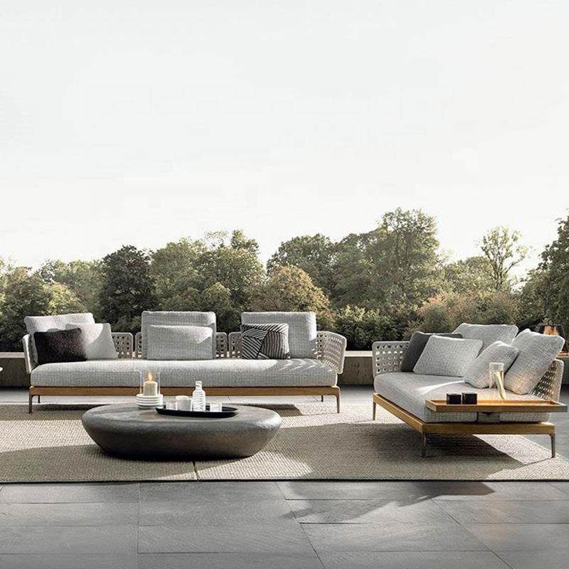 407绳实木外户编沙发酒庭院沙发茶几组合设计师别墅户外柚店木沙,住宅家具,户外沙发,淘宝优惠券,粉丝福利购,淘宝优惠卷