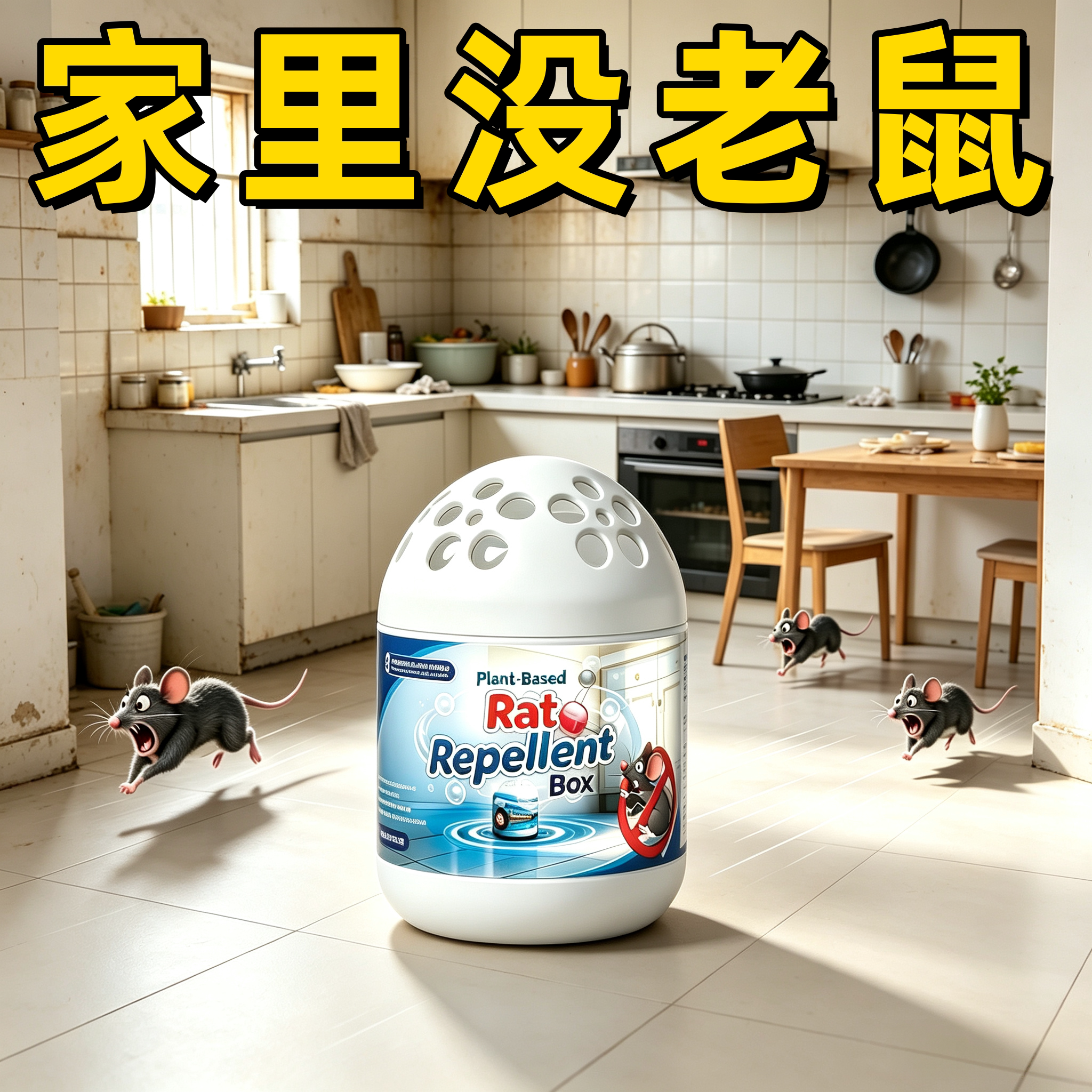 强效驱鼠魔盒家用无毒