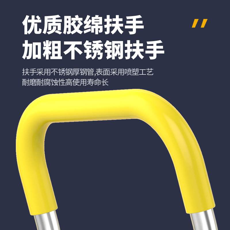 静音小推车折叠手推车拉货平板车搬运车便捷手拉车四轮购物小推车