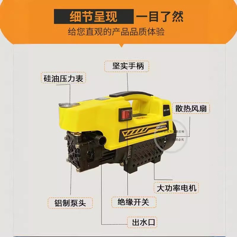手提式电动管道试压泵高压PPR水管打压机暖气大流量便携洗车两用图片