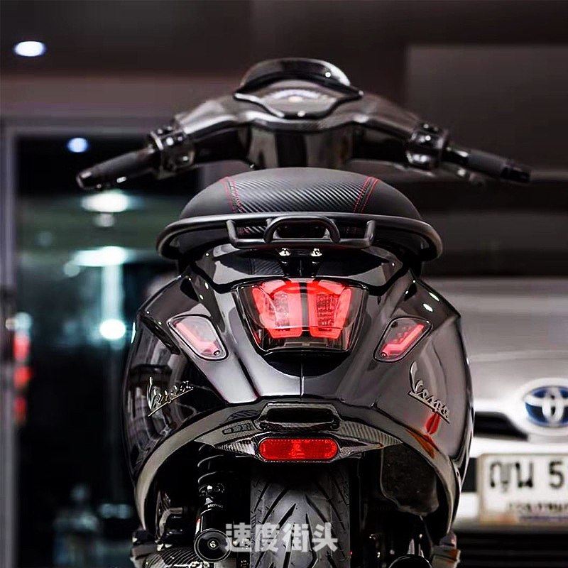 适用于Vespa改装春天冲刺150/125 GTS 300摩托车后尾架赛车后货架