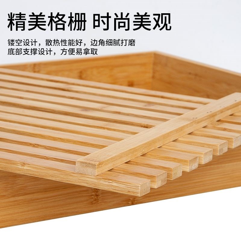 寿司摆摊托盘竹实木大号展示盒专用展示木盒礼盒干货水果木质