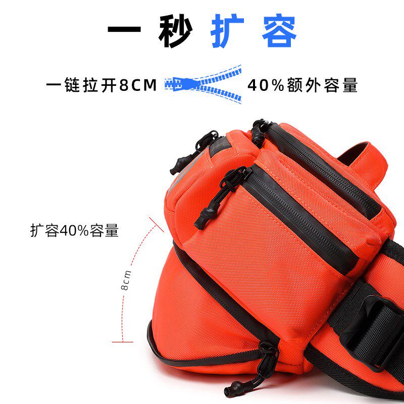 ALBERS星腰包摩托车骑行胸包机车装备骑士斜挎包男女运动防水背包