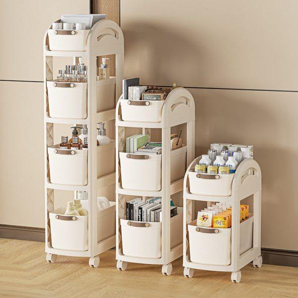 收纳架书架儿童书包小推车置物架可移动带轮多层桌面桌下置物架,收纳整理,书桌收纳置物架,淘宝优惠券,粉丝福利购,淘宝优惠卷