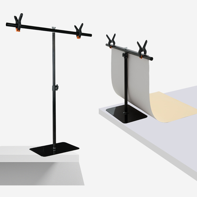 68*83cm摄影T型背景架T形架拍摄道具幕布套装直播背景纸背景布