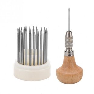 23支装 微镶顶针 吸珠针 钻石石镶嵌工具镶钻手柄 首饰制作工具