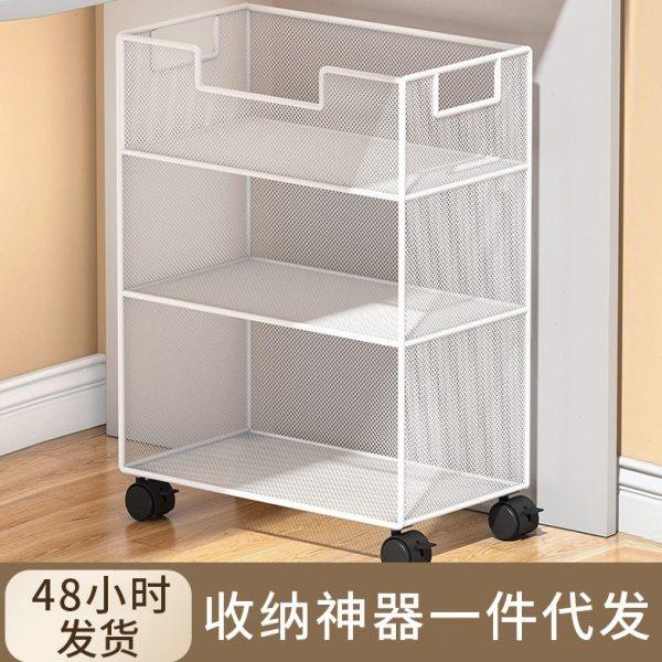 ??可移动带轮书架落地置物架桌下书本收纳柜书桌旁小书架桌底收纳,收纳整理,书桌收纳置物架,淘宝优惠券,粉丝福利购,淘宝优惠卷