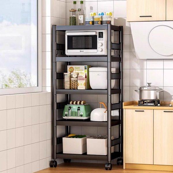 厨房置物架落地多层家用放锅具收纳架微波炉烤箱多功能夹缝储物架,厨房/烹饪用具,微波炉置物架,淘宝优惠券,粉丝福利购,淘宝优惠卷