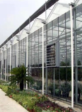 智能玻璃温室 大棚骨架加工定制 农业观光展厅纹络型种植棚钢管