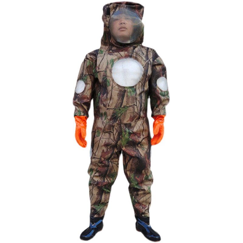 马蜂服防蜂衣全套马蜂防护服加厚散热抓胡蜂服防蜂服专用防马蜂衣