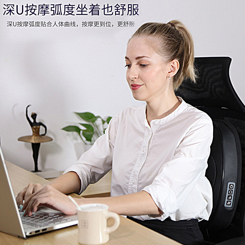 腰部按摩器全身揉捏捶打一体肩膀背部颈椎车载靠垫家用电动多功能