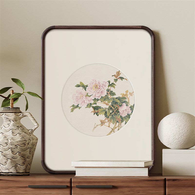 宋代美学雅致玄关装饰画新中式客厅茶室挂画床头卧室花鸟工笔画