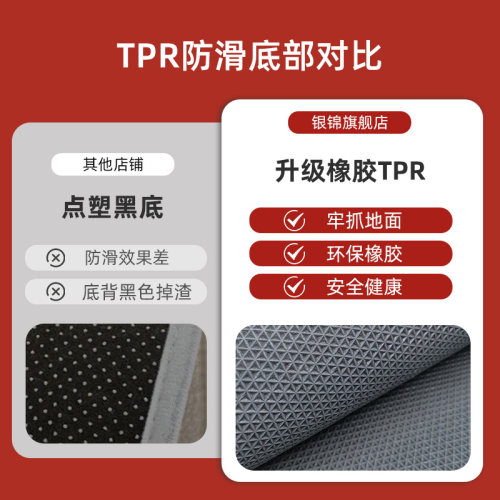 进门地垫入户门垫红色高级感入宅地毯耐脏免洗门口垫子可裁剪脚垫
