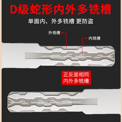步阳防盗门适用D级锁芯 全铜超C级叶片锁芯 盼盼防盗门锁芯通用型
