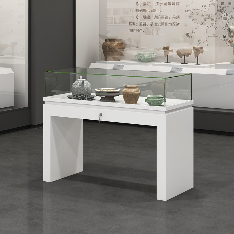 实木烤漆液压文物字画玉器玻璃展示柜博物馆展览陈列柜台样品展柜