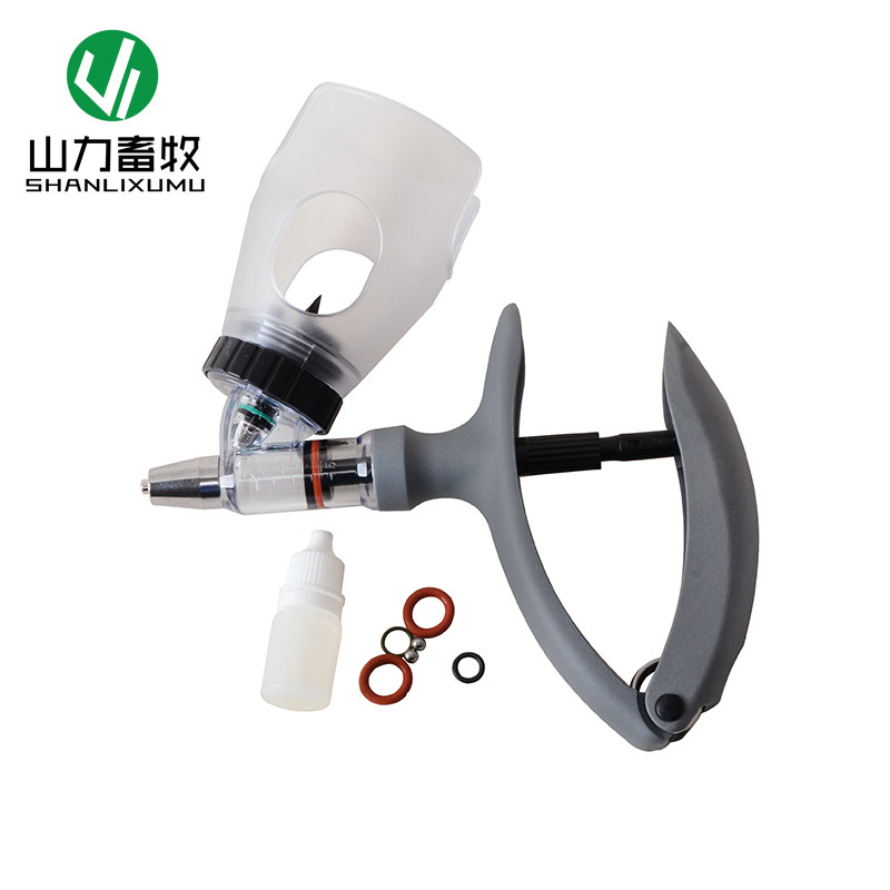 1ML连续注射针器5ML兽用自动疫苗器带瓶2ML猪牛羊插瓶可调注射器