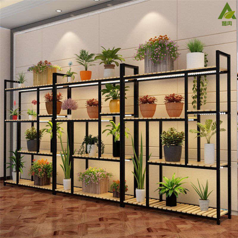 花架置物架花店展示架家用阳台落地花架室内多层陈列架产品展示柜