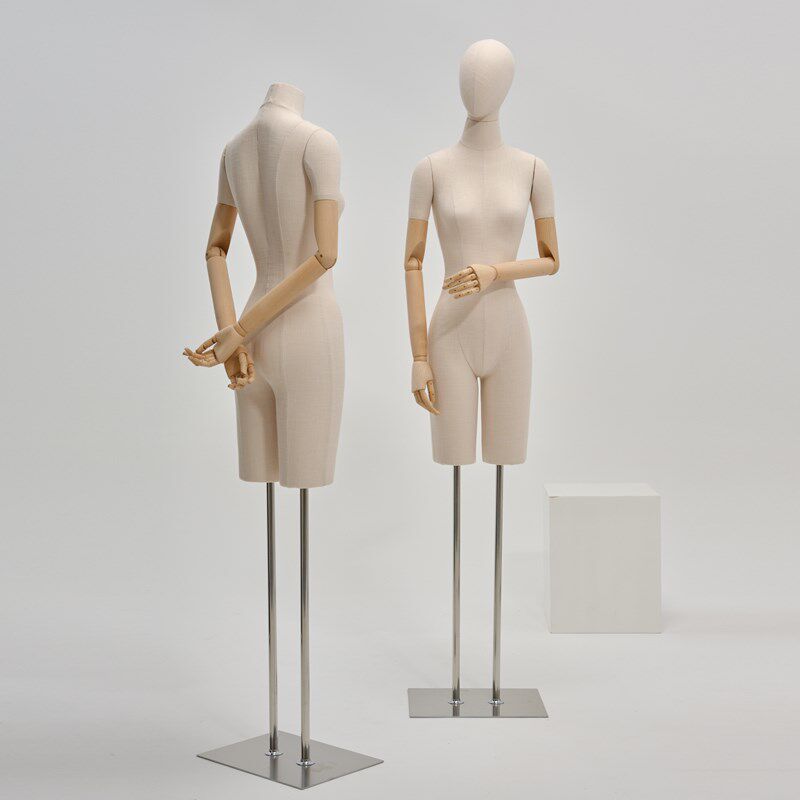 服装店女装模特展示架全身婚纱双腿半身实木手模特假人偶橱窗道具