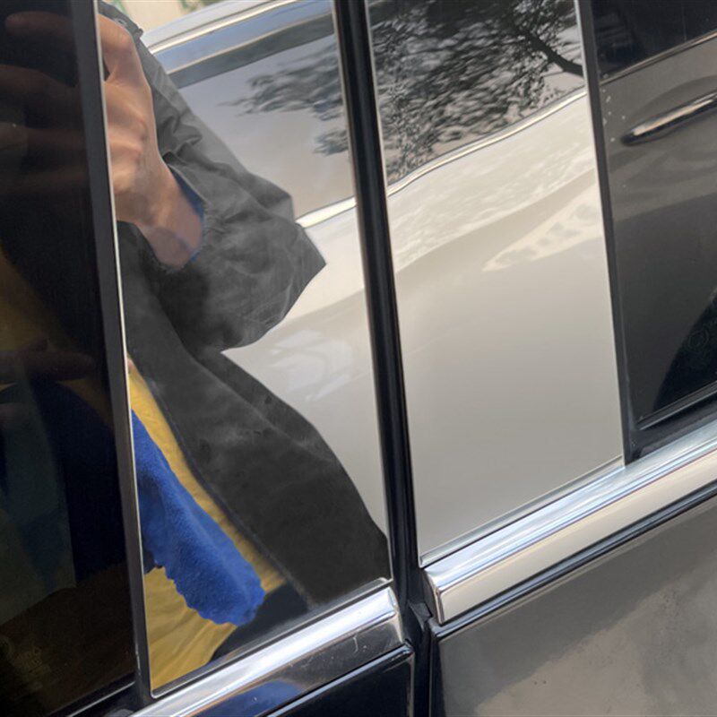 适用于05-19款宾利飞驰改装车窗亮条ABC中柱贴电镀银色装饰贴饰条