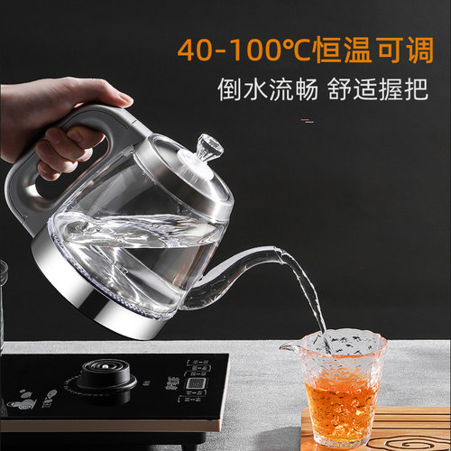 茶台烧水壶一体自动底部上水电热茶壶茶桌茶具嵌入式泡茶用热水壶