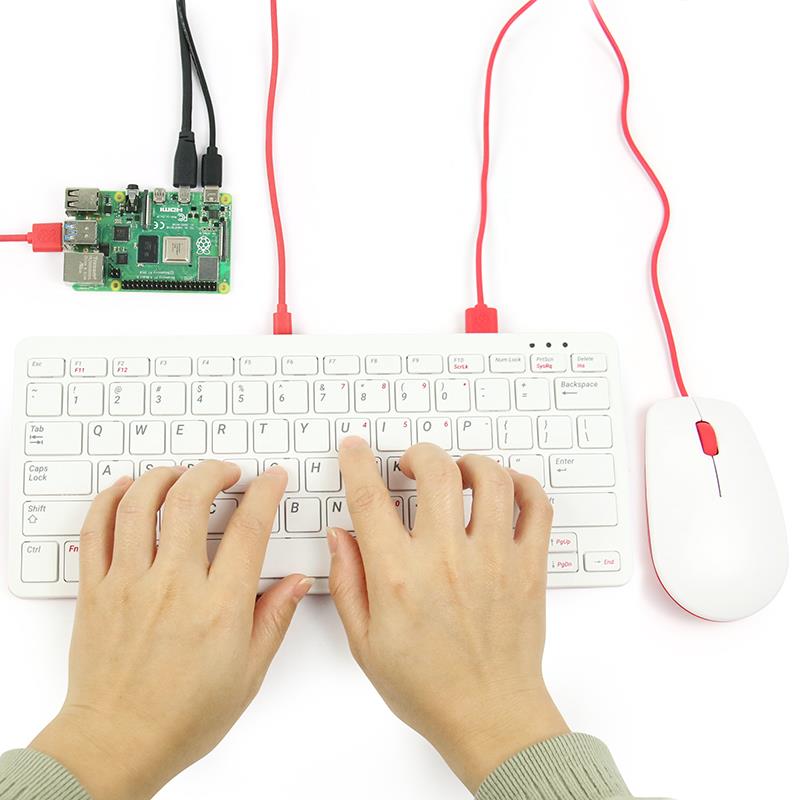 Raspberry Pi 树莓派4B/3B+无线键盘鼠标套装兼容所有版本