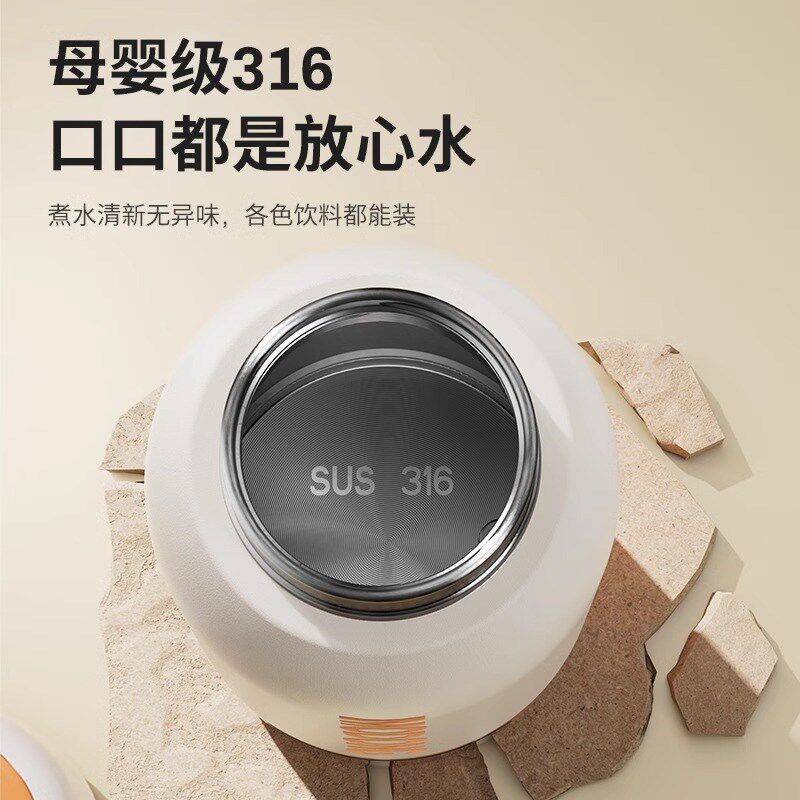 便携式电热烧水杯2025新款旅行保温加热恒温真空小型车载烧水壶
