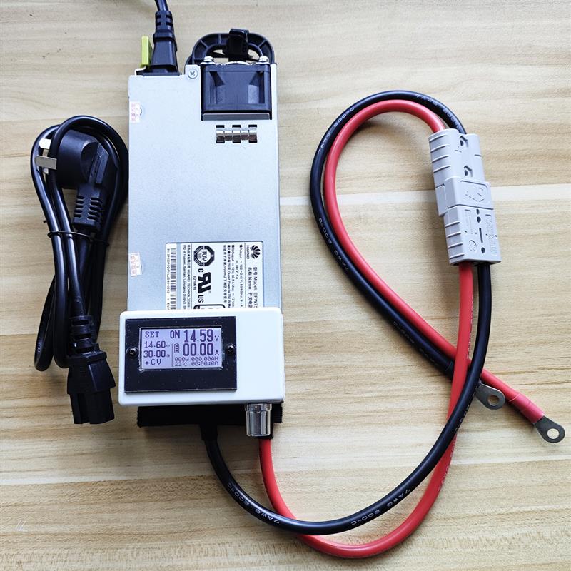 12V750W大功率电瓶充电器 汽车稳压编程电源安德森插头