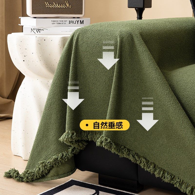 泰迪绒防水沙发盖布巾四季通用款防滑沙发套罩防猫抓坐垫子防尘罩