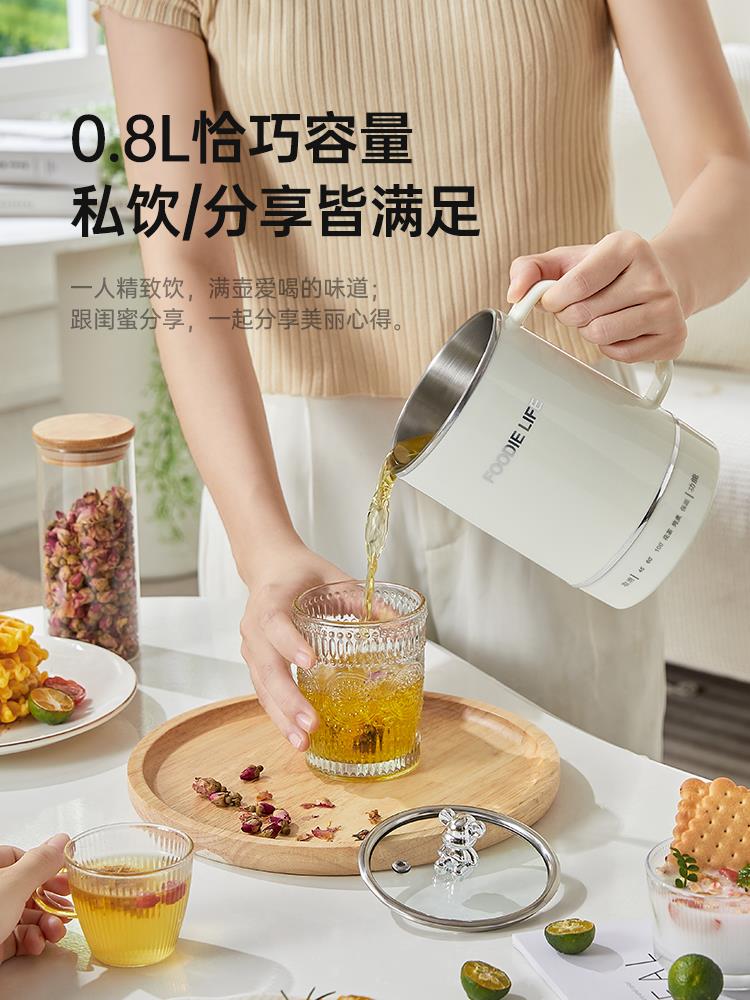 迷你电热杯电煮杯不锈钢烧水杯煮面杯热牛奶电炖杯小型便携旅行杯