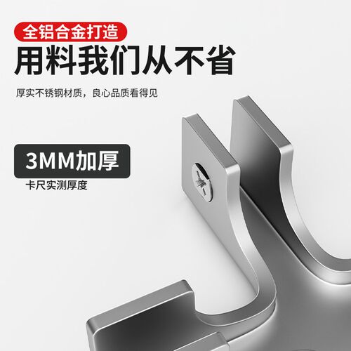 瓷砖连接件固定件铝合金种植箱卡扣玻璃夹TL型加固鱼缸花盆箱配件