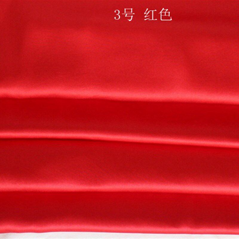 特卖 纯色真丝素绉缎面料 桑蚕丝服装厂零布料夏季亮面丝绸满包邮