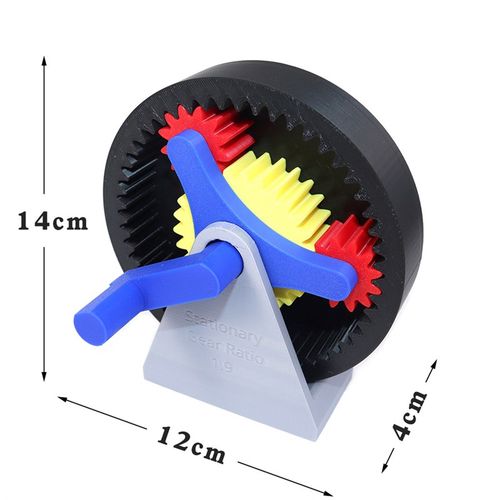 可组装行星齿轮模型机械齿轮组传动系统原理DIY套件 3D打印太阳轮