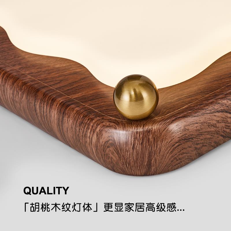 意式极简卧室吸顶灯高级感现代简约设计师创意黑色圆形主卧房间灯