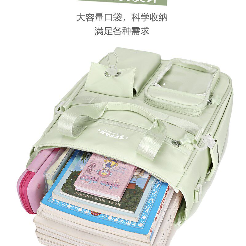 小学生书包女生书包儿童帆布辅导班男生辅导班美术绘画辅导袋初中