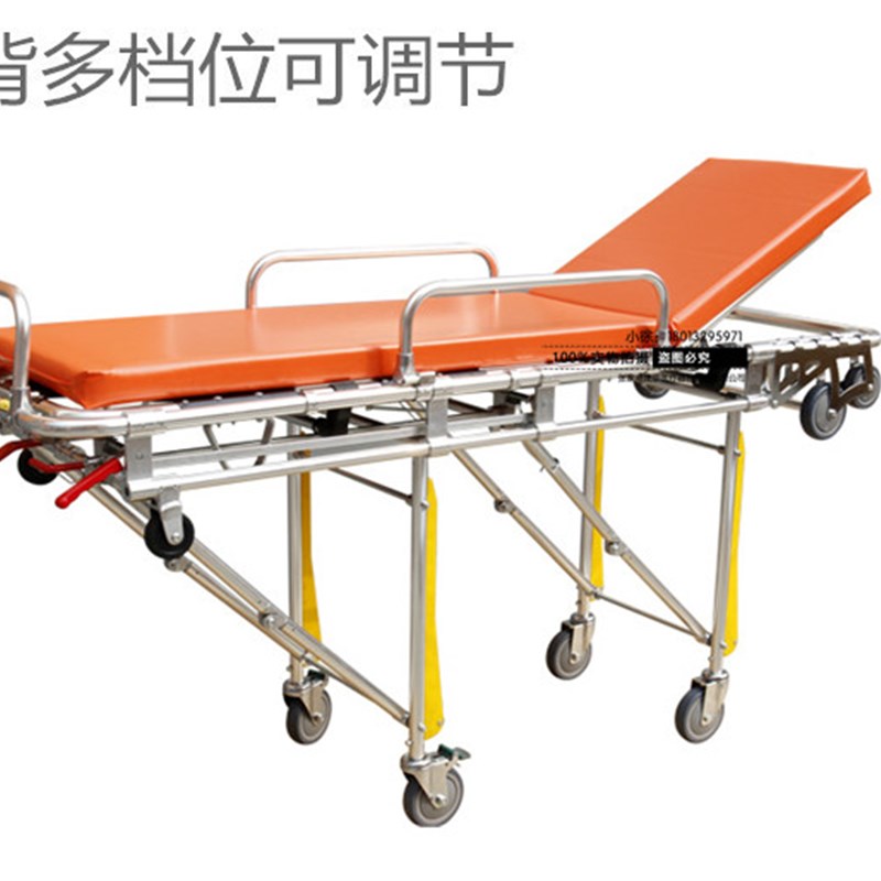 铝合金救护车担架床自动上车急救推车抢救可折叠分离120推车可抬