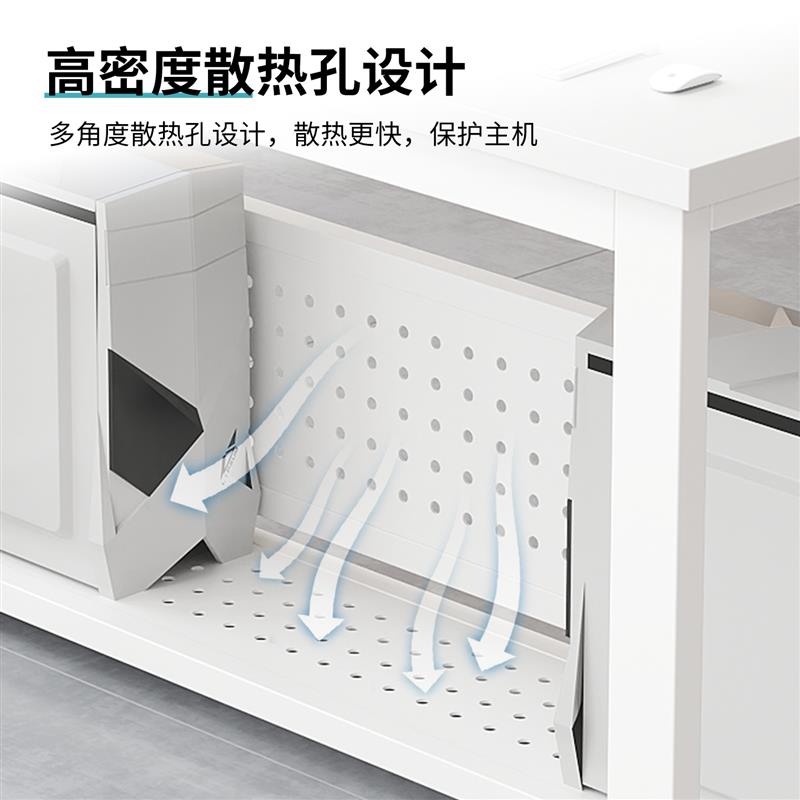 2026新款爆款学校课桌椅微机室电脑桌单双人办公桌子培训班台式桌