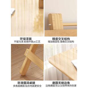 小桌子可折叠桌餐桌家用户型实木圆桌出租屋户外便携摆摊吃饭方桌