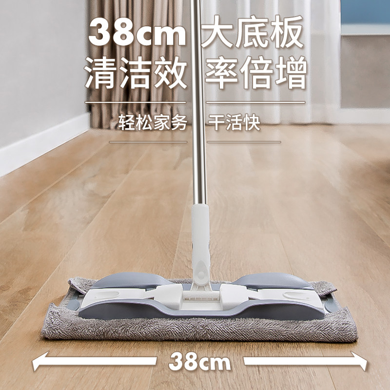新款夹布拖把平板地拖拖布替换布条夹板地板专用拖地擦地抹布麻布
