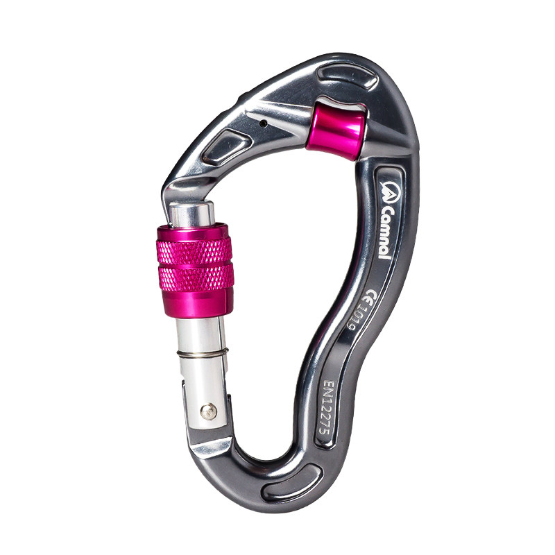 战术主锁防磨绳带滑轮主锁户外登山救援攀岩装备锁扣带锁承重快挂