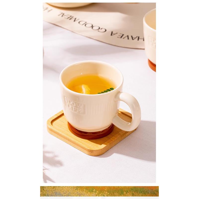 雅诚德陶瓷杯具套装简约一壶四杯中轻奢套装杯具水壶套装功夫茶具