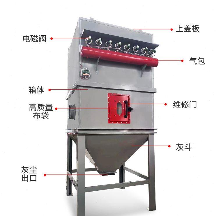脉冲布袋除尘器中央工业除尘设备脉冲布袋除尘器中央工业除尘袋式
