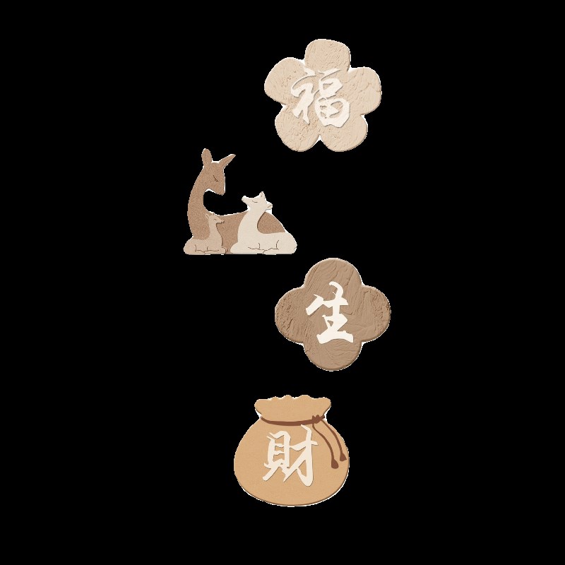 乔迁新居电视背景墙挂件入户玄关招财壁挂餐厅墙面装饰品客厅布置