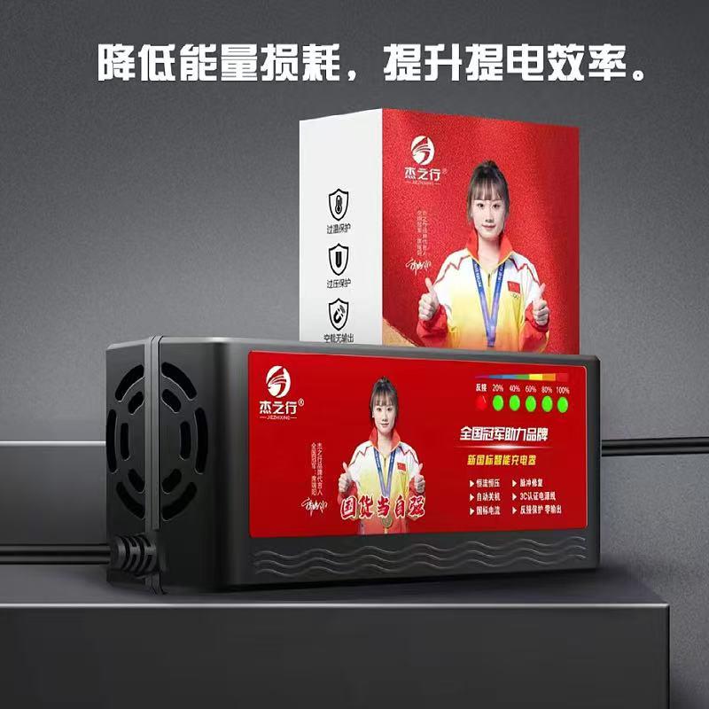 杰之行6灯充电器电动车智能快充充电器国标品质通用型